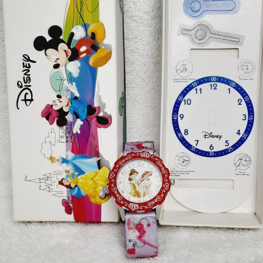 HOST PICK!! NEW Authentic Disney Girl's Time to Tell Time Wrist Watch